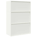 vidaXL Tárolószekrény 2 db Fehér 90 x 40 x 130 cm Acél Zárolható