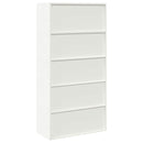 vidaXL Tárolószekrény 2 db Fehér 90 x 40 x 180 cm Acél Zárolható