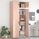 vidaXL Tárolószekrény 2 db Rózsaszín 90 x 40 x 220 cm Acél Zárolható