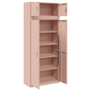 vidaXL Tárolószekrény 2 db Rózsaszín 90 x 40 x 220 cm Acél Zárolható