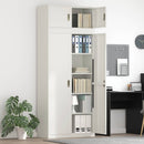 vidaXL Tárolószekrény 2 db Fehér 90 x 40 x 220 cm Acél Zárolható