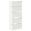vidaXL Tárolószekrény 2 db Fehér 90 x 40 x 220 cm Acél Zárolható