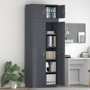 vidaXL Tárolószekrény 2 db Antracit 80 x 40 x 220 cm Acél Zárolható
