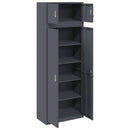 vidaXL Tárolószekrény 2 db Antracit 80 x 40 x 220 cm Acél Zárolható