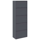 vidaXL Tárolószekrény 2 db Antracit 80 x 40 x 220 cm Acél Zárolható