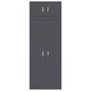 vidaXL Tárolószekrény 2 db Antracit 80 x 40 x 220 cm Acél Zárolható