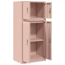 vidaXL Tárolószekrény 2 db Rózsaszín 60 x 40 x 130 cm Acél Zárolható