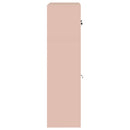 vidaXL Tárolószekrény 2 db Rózsaszín 60 x 40 x 145 cm Acél Zárolható