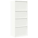 vidaXL Tárolószekrény 2 db Fehér 60 x 40 x 145 cm Acél Zárolható