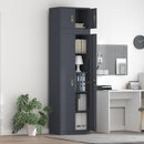 vidaXL Tárolószekrény 2 db Antracit 60 x 40 x 220 cm Acél Zárolható