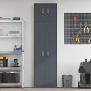 vidaXL Tárolószekrény 2 db Antracit 60 x 40 x 220 cm Acél Zárolható