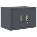 vidaXL Tárolószekrény 2 db Antracit 60 x 40 x 220 cm Acél Zárolható