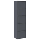vidaXL Tárolószekrény 2 db Antracit 60 x 40 x 220 cm Acél Zárolható