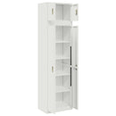 vidaXL Tárolószekrény 2 db Fehér 60 x 40 x 220 cm Acél Zárolható