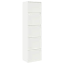 vidaXL Tárolószekrény 2 db Fehér 60 x 40 x 220 cm Acél Zárolható