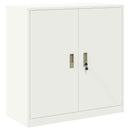 vidaXL Tárolószekrény 2 db Fehér 90 x 40 x 160 cm Acél Zárolható
