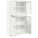vidaXL Tárolószekrény 2 db Fehér 90 x 40 x 160 cm Acél Zárolható