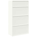 vidaXL Tárolószekrény 2 db Fehér 90 x 40 x 160 cm Acél Zárolható