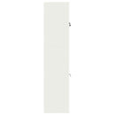 vidaXL Tárolószekrény 2 db Fehér 90 x 40 x 175 cm Acél Zárolható