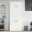 vidaXL Tárolószekrény 2 db Fehér 90 x 40 x 210 cm Acél Zárolható