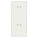 vidaXL Tárolószekrény 2 db Fehér 90 x 40 x 210 cm Acél Zárolható