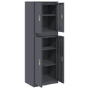 vidaXL Tárolószekrény 2 db Antracitszürke 60 x 40 x 175 cm Acél