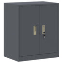 vidaXL Tárolószekrény 2 db Antracitszürke 60 x 40 x 175 cm Acél