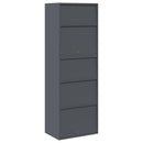 vidaXL Tárolószekrény 2 db Antracitszürke 60 x 40 x 175 cm Acél