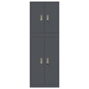 vidaXL Tárolószekrény 2 db Antracitszürke 60 x 40 x 175 cm Acél