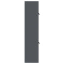 vidaXL Tárolószekrény 2 db Antracitszürke 60 x 40 x 175 cm Acél