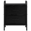 vidaXL Éjjeliszekrény 2 db Fekete Tölgy 40 x 30 x 50 cm Szerelt Fa