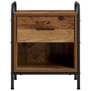vidaXL Éjjeliszekrény 2 db Antik Fa 40 x 30 x 50 cm Szerelt Fa