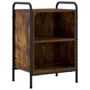 vidaXL Éjjeliszekrény 2 db Füstös Tölgy 40 x 30 x 60 cm Szerelt Fa