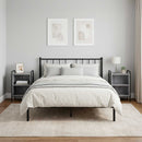 vidaXL Éjjeliszekrény 2 db Szürke Sonoma 40 x 30 x 60 cm Szerelt Fa