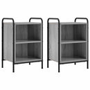 vidaXL Éjjeliszekrény 2 db Szürke Sonoma 40 x 30 x 60 cm Szerelt Fa