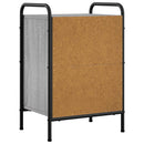 vidaXL Éjjeliszekrény 2 db Szürke Sonoma 40 x 30 x 60 cm Szerelt Fa
