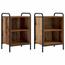 vidaXL Éjjeliszekrény 2 db Antik Fa 40 x 30 x 60 cm Szerelt Fa