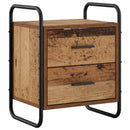 vidaXL Függő éjjeli szekrény Antik Fa 40 x 30 x 50 cm Szerelt Fa