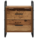 vidaXL Függő éjjeli szekrény Antik Fa 40 x 30 x 50 cm Szerelt Fa