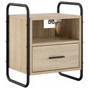 vidaXL Függő éjjeli szekrény 2 db Sonoma Tölgy 40 x 30 x 50 cm