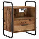 vidaXL Függő éjjeli szekrény 2 db Antik Fa 40 x 30 x 50 cm Szerelt Fa
