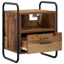vidaXL Függő éjjeli szekrény 2 db Antik Fa 40 x 30 x 50 cm Szerelt Fa