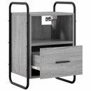 vidaXL Függő éjjeli szekrény 2 db Szürke Sonoma 40 x 30 x 60 cm