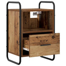 vidaXL Függő éjjeli szekrény Antik Fa 40 x 30 x 60 cm Szerelt Fa