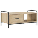 vidaXL Dohányzóasztal Sonoma Tölgy 90 x 49 x 41 cm Szerelt Fa