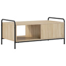 vidaXL Dohányzóasztal Sonoma Tölgy 90 x 49 x 41 cm Szerelt Fa