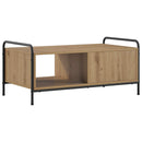 vidaXL Dohányzóasztal Kézműves Tölgy 90 x 49 x 41 cm Szerelt Fa