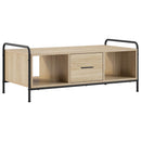 vidaXL Dohányzóasztal Sonoma Tölgy 99,5 x 49 x 41 cm Szerelt Fa