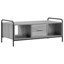 vidaXL Dohányzóasztal Szürke Sonoma 99,5 x 49 x 41 cm Szerelt Fa