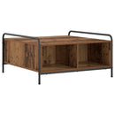 vidaXL Dohányzóasztal Antik Fa 50 x 49 x 41 cm Szerelt Fa